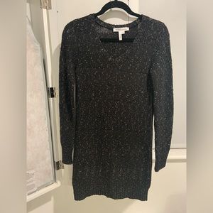 BCBGeneration Black and Gold Knit Dress